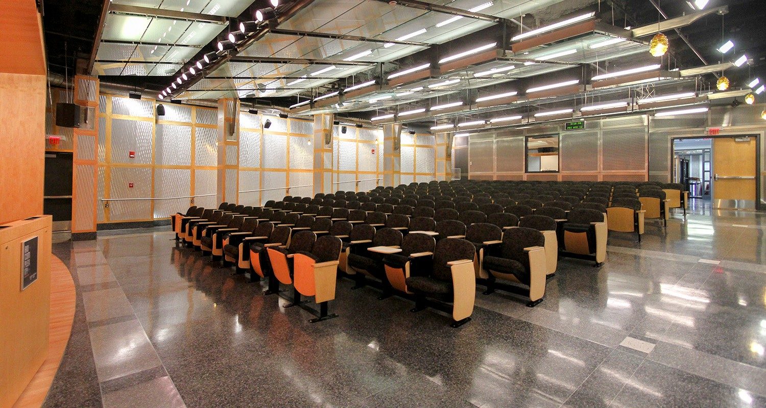 BI Conference Center, seating area. 2019. Biocomplexity Institute, Facilities. .
