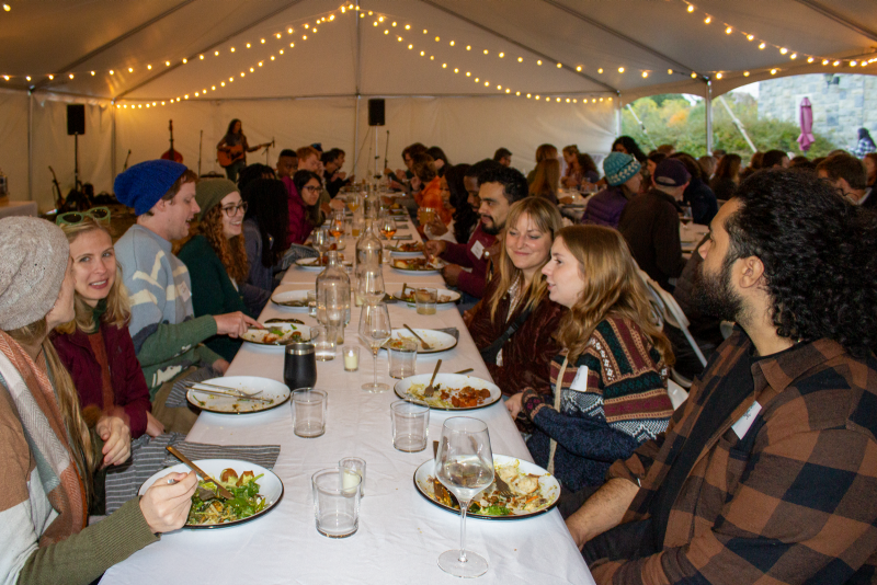 To celebrate 10 years of success, the Interfaces of Global Change Interdisciplinary Graduate Education Program hosted a banquet for its returning alumni, faculty, and graduate students. Photo by Felicia Spencer for Virginia Tech.