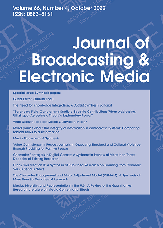 Journal of Broadcasting & Electronic Media cover