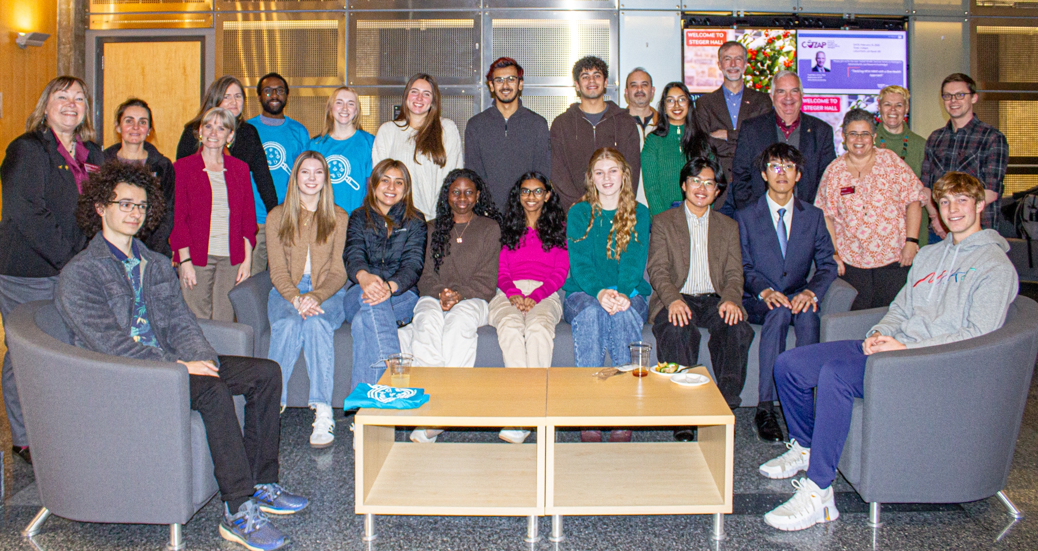 Group photo of the First-Year Fralin Undergraduate Research Fellowships cohort.