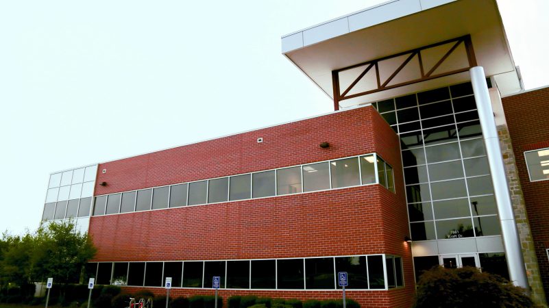 Front view of Integrated Life Sciences Building 