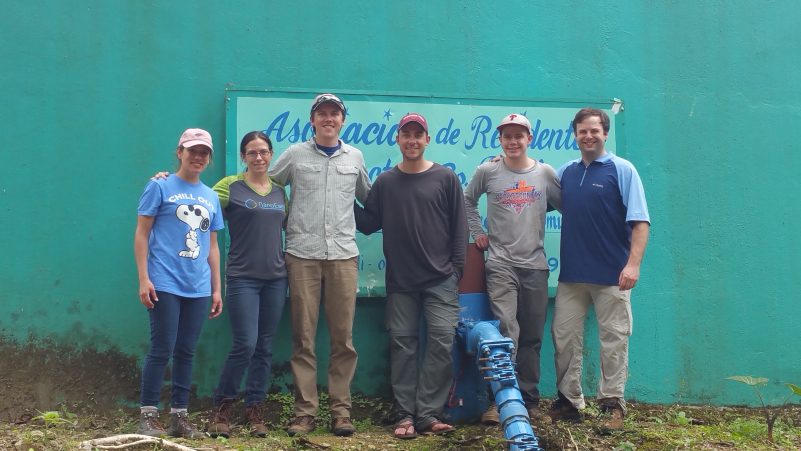 group photo of field team at Water Treatment Plant in Puerto Rico 
