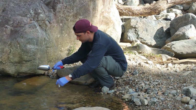 student field sampling wastewater