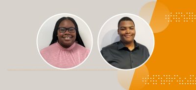 Hadeia Liburd, left, and Tryston McCaskill, rising juniors studying chemical engineering at Howard University, will gain hands-on research experience that supports their budding interests in pursuing graduate degrees.  